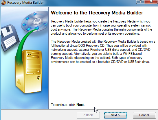 Recovery Media Builder