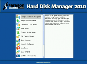 support de restauration Hard Disk Manager